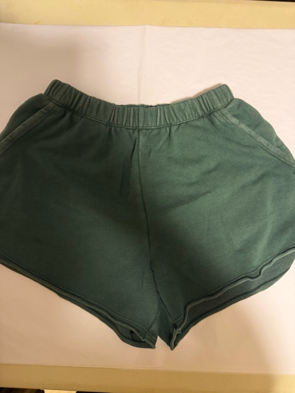 Aeire Dark Green Athletic Lounge Shorts